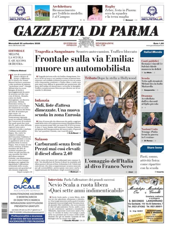gazzettaParma23.09.26 gazzettaParma23.09.26